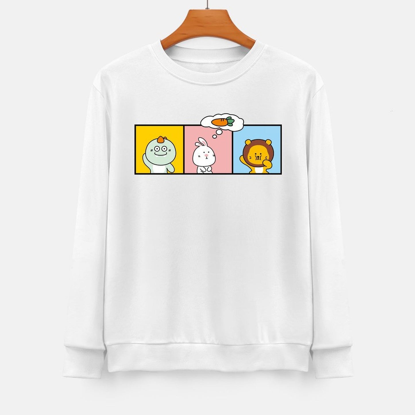 Front Patterned Long Sleeve TopBold EverydaySeries