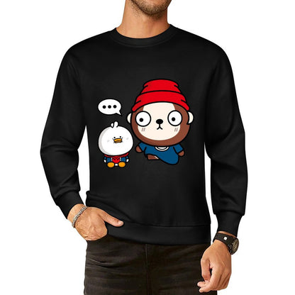 Front Patterned Long Sleeve TopHeavyweight Breathable