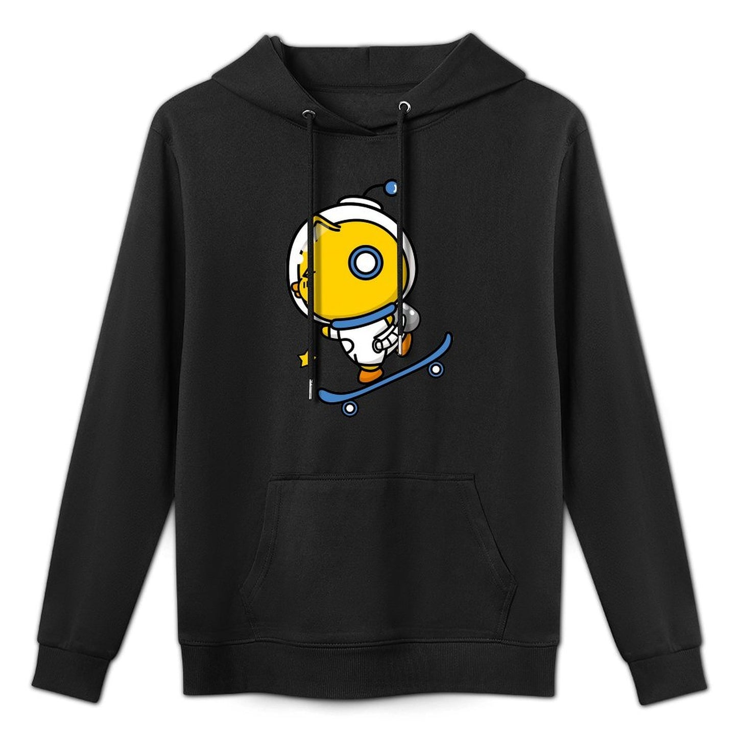 Bold Crewneck Front Graphic Hoodies