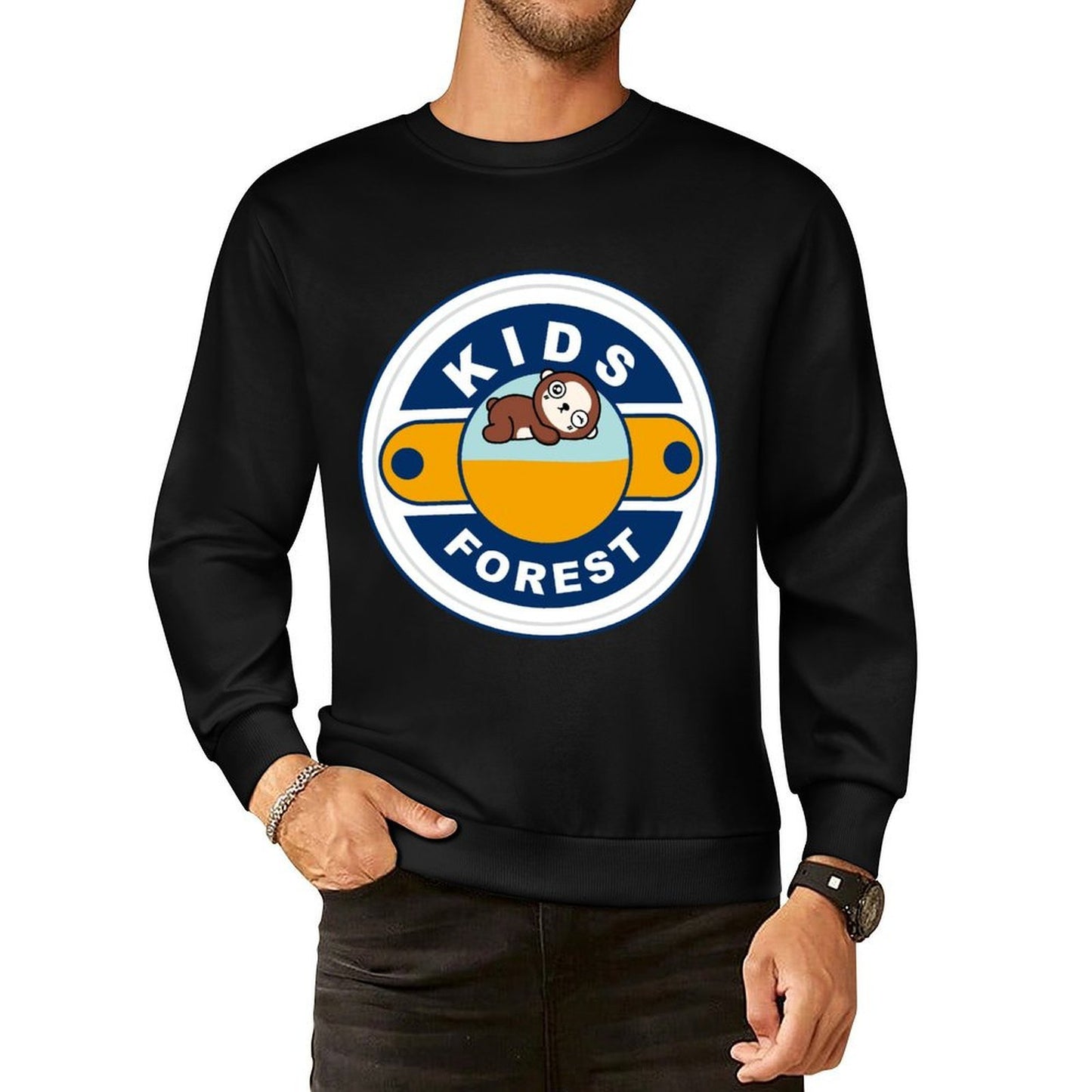 Front Patterned Long Sleeve TopSharp RegularFit