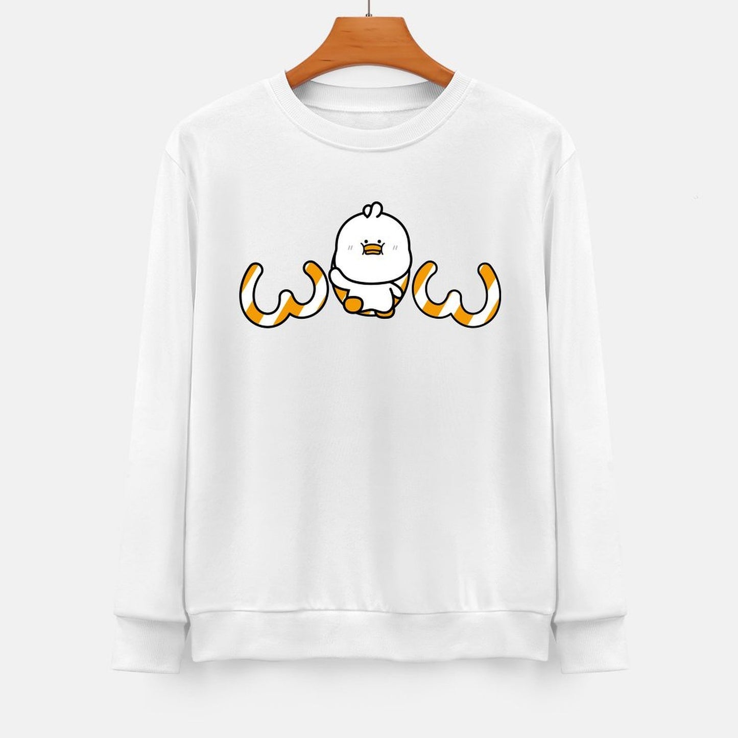 Front Patterned Long Sleeve TopPrinted ClassicStyle