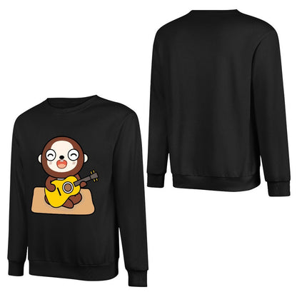 Front Patterned Long Sleeve TopModernFit Batch-Printed