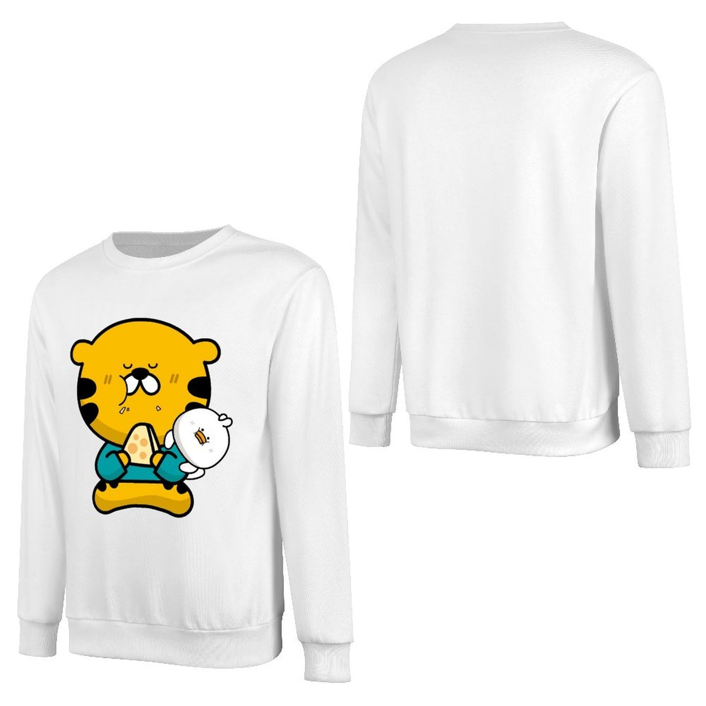 Front Patterned Long Sleeve TopVintage PremiumSeries