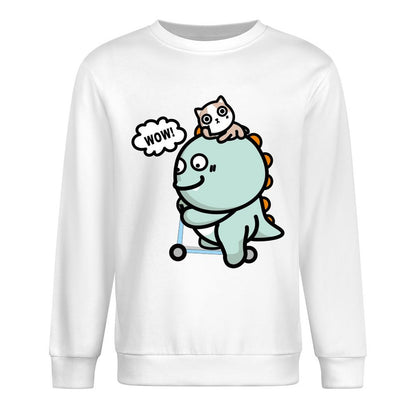 Front Patterned Long Sleeve TopMinimal Slim Fit