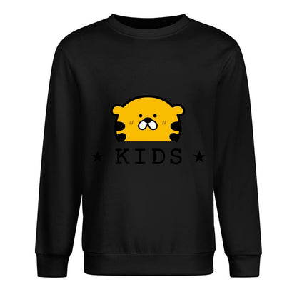 Front Patterned Long Sleeve TopBasicSeries ComfortFit