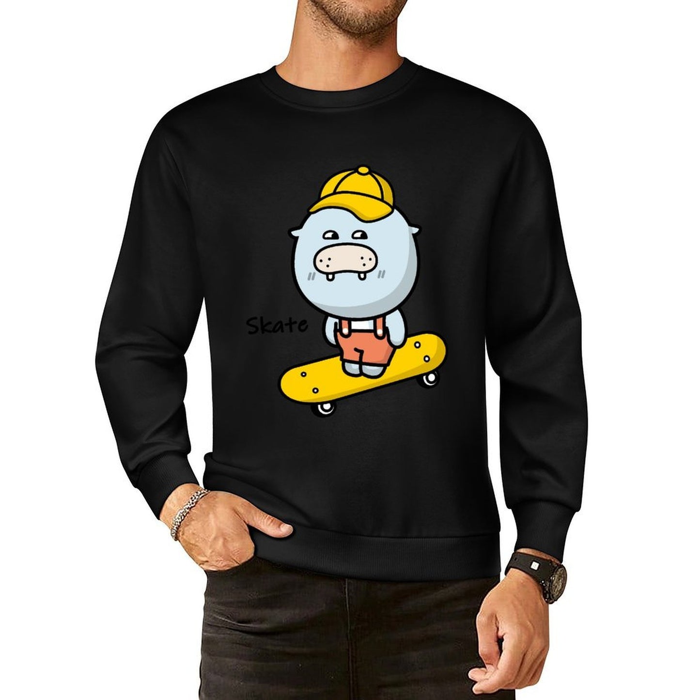 Front Patterned Long Sleeve Top RegularFit EverydaySeries
