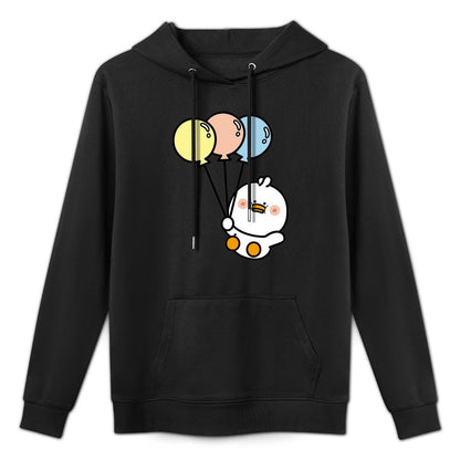 Heat-Transfer Simple Front Graphic Hoodies