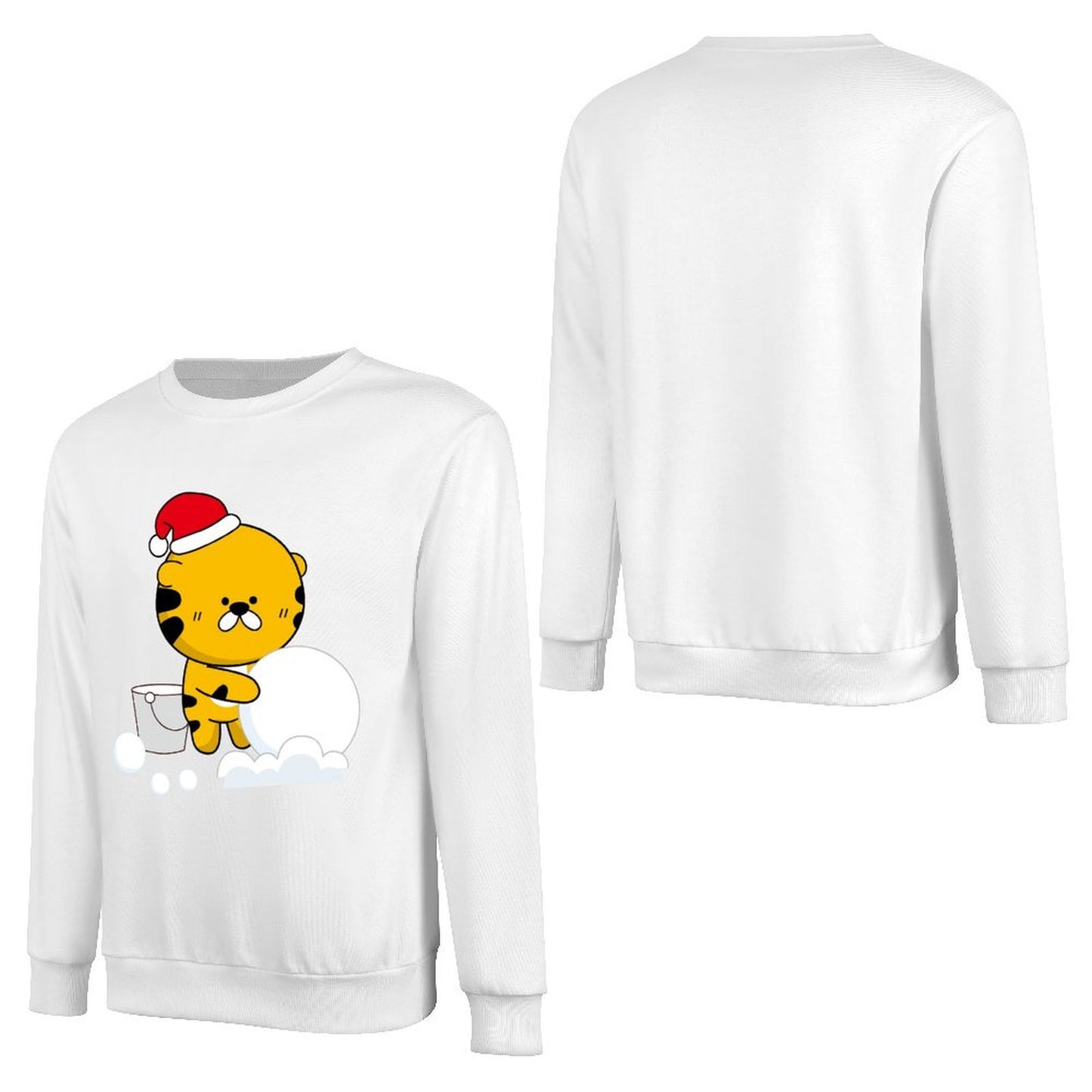 Front Patterned Long Sleeve TopOversized Sleek