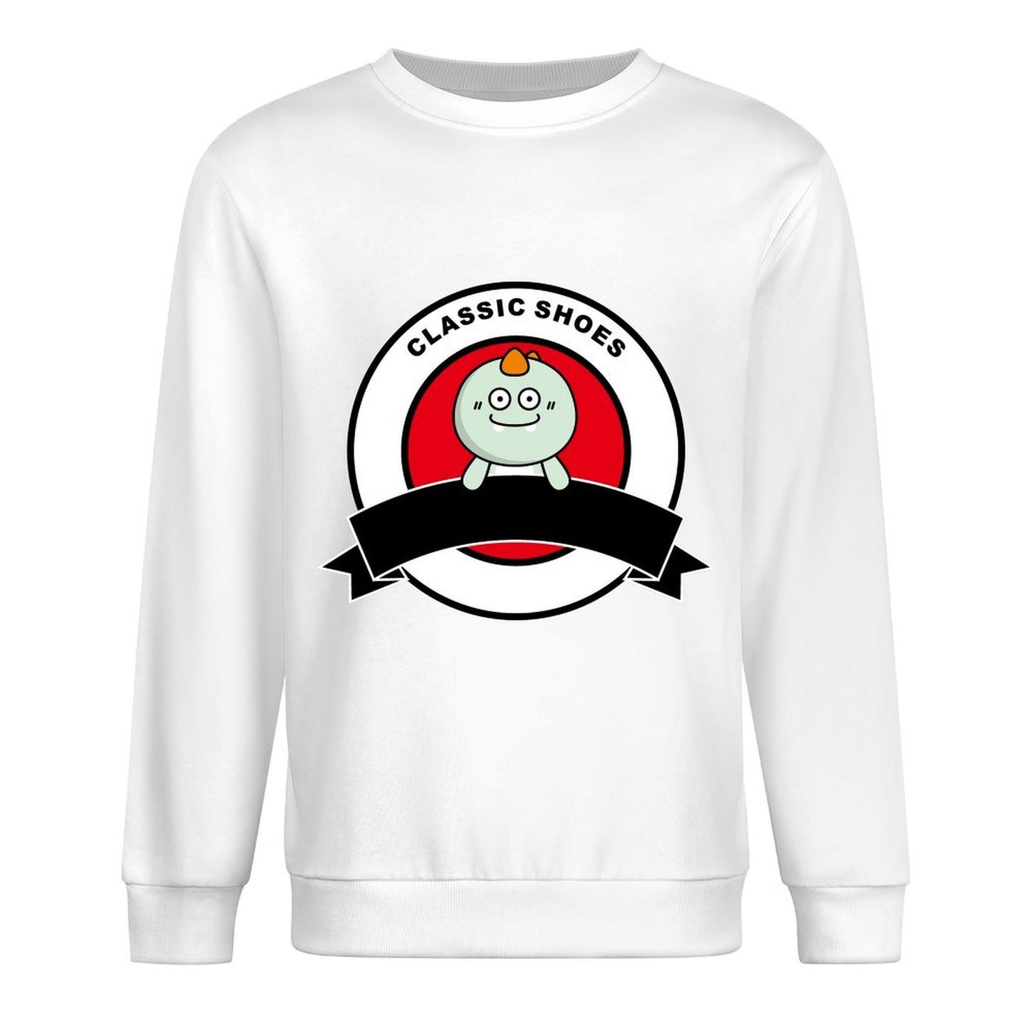 Front Patterned Long Sleeve TopBasic ClassicStyle