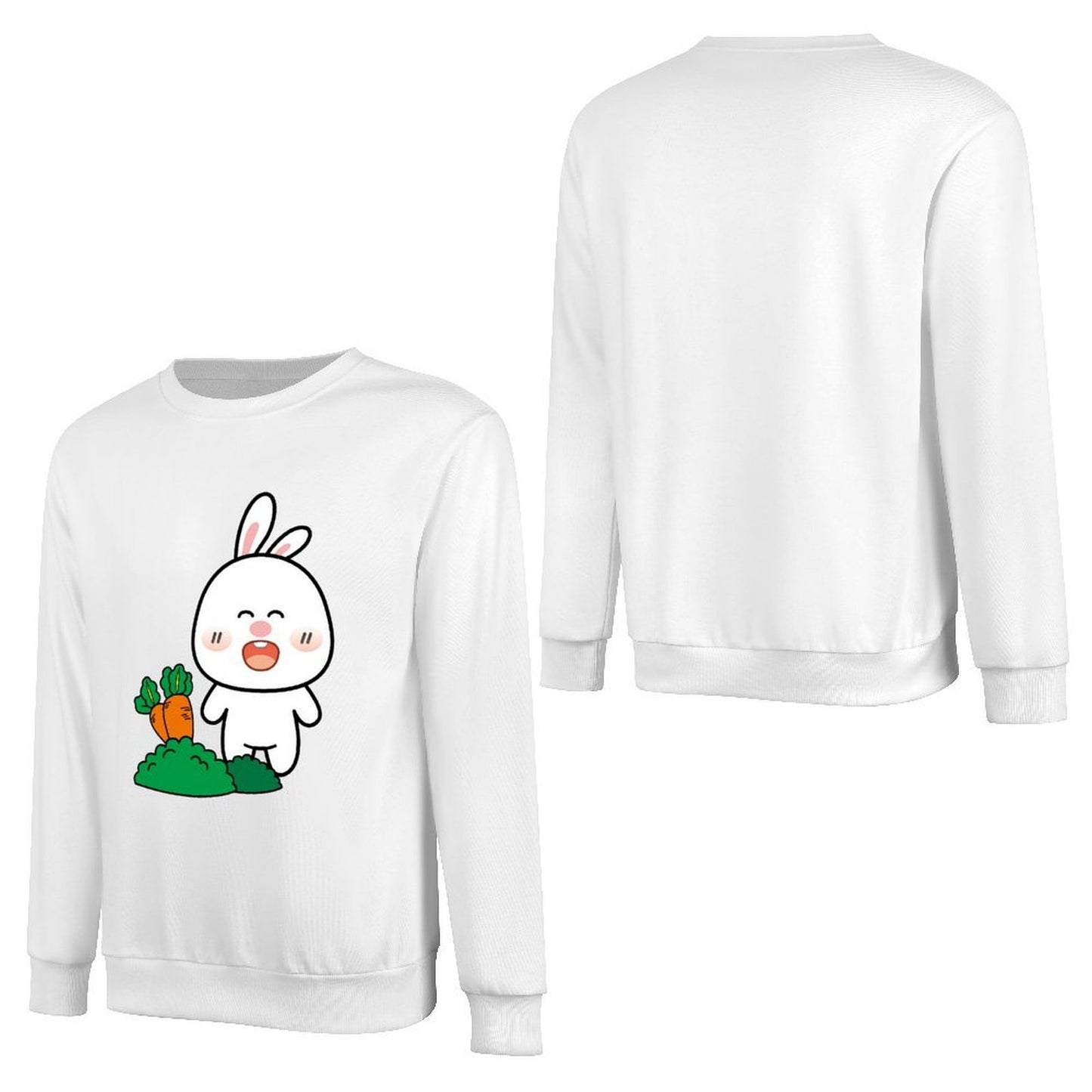 Front Patterned Long Sleeve TopSoft Oversized