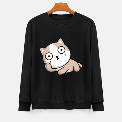  Front Patterned Long Sleeve TopPlain Vintage