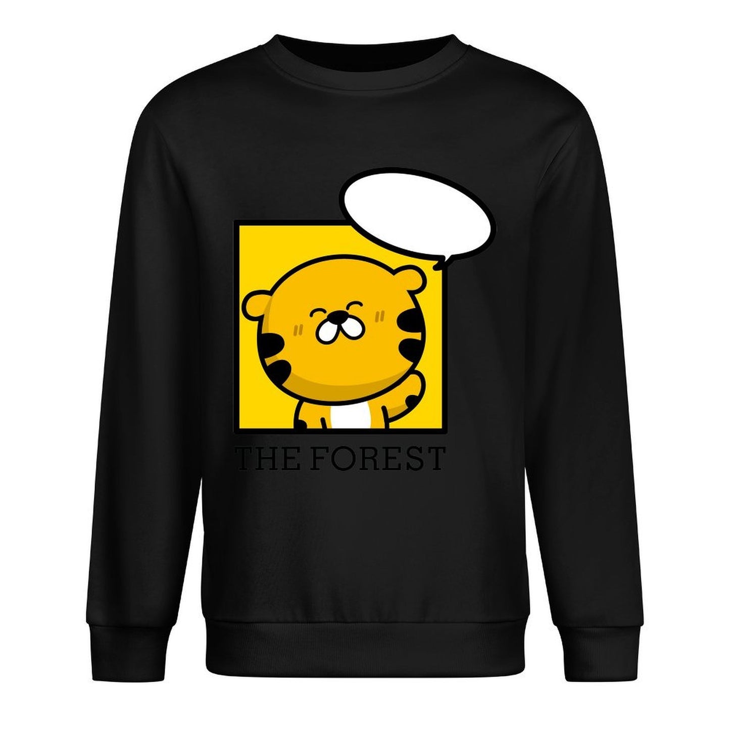 Front Patterned Long Sleeve TopPrinting Series