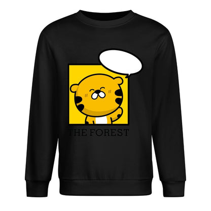 Front Patterned Long Sleeve TopPrinting Series