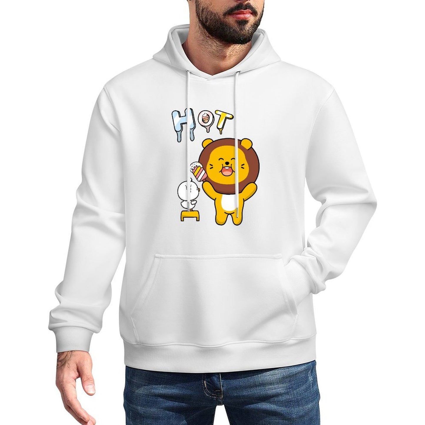 IPBR 250g Hooded Pocket Sweatshirt Front GraphicMen's Hooded  Sweatshirt4000949