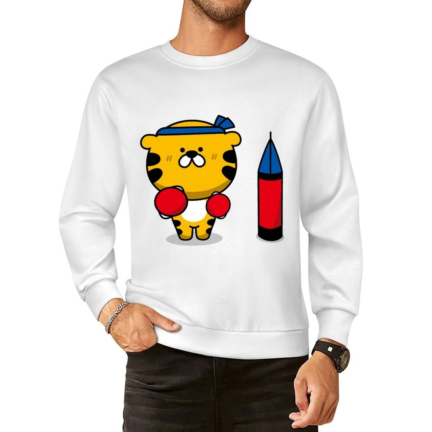 Front Patterned Long Sleeve TopReliable Everyday