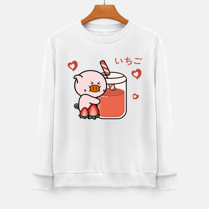 Front Patterned Long Sleeve TopPlain AllSeason