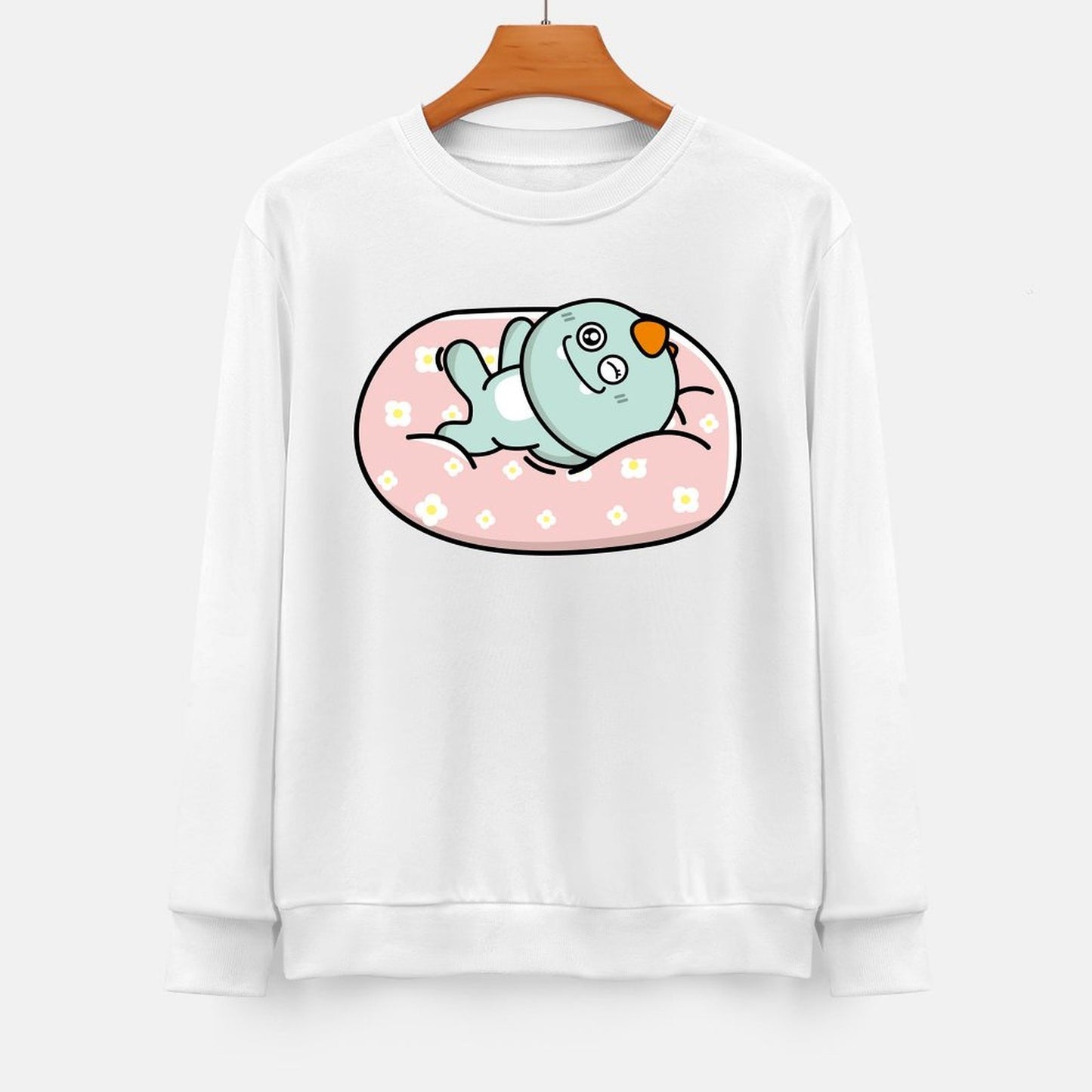 Front Patterned Long Sleeve TopLifestyleLine Lightweight