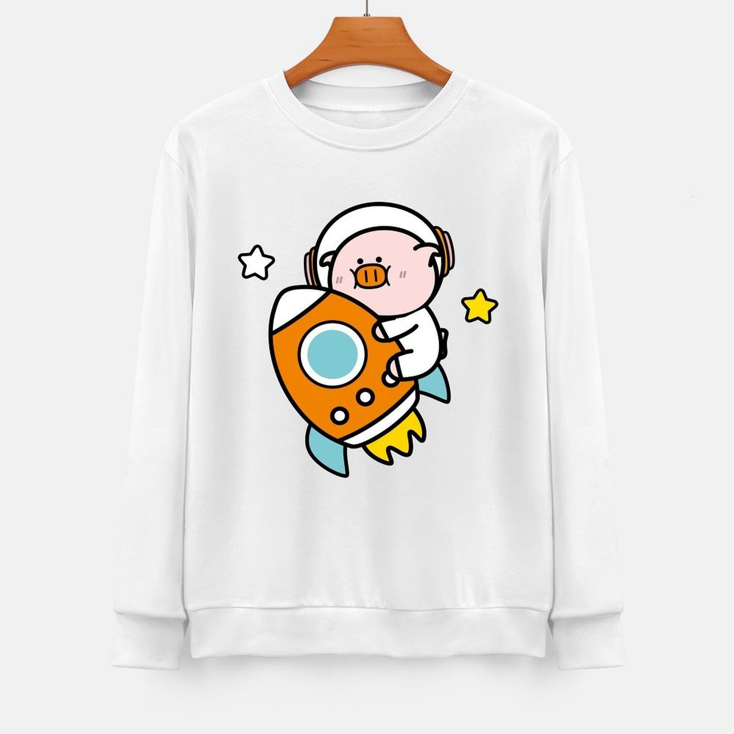 Front Patterned Long Sleeve TopSimple SimpleFit