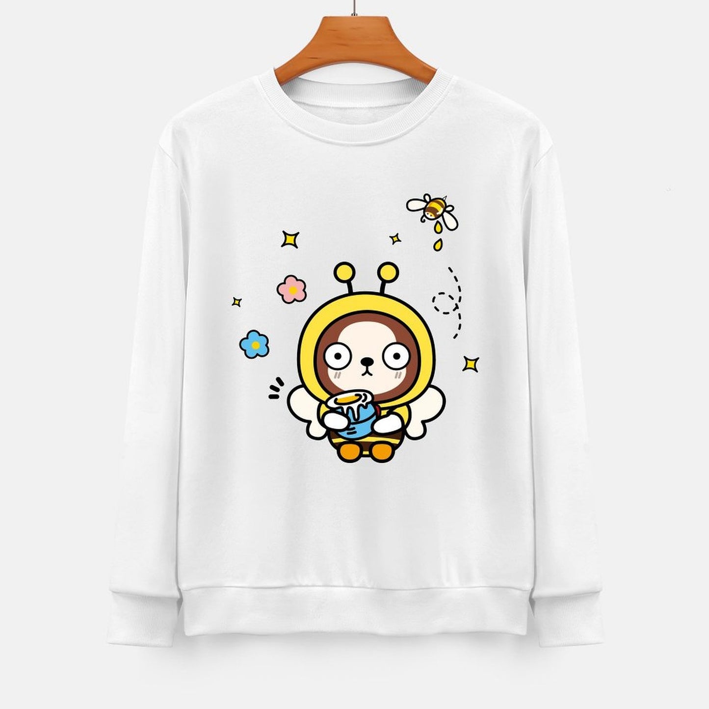 Front Patterned Long Sleeve TopClassicLine Printed