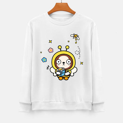 Front Patterned Long Sleeve TopClassicLine Printed