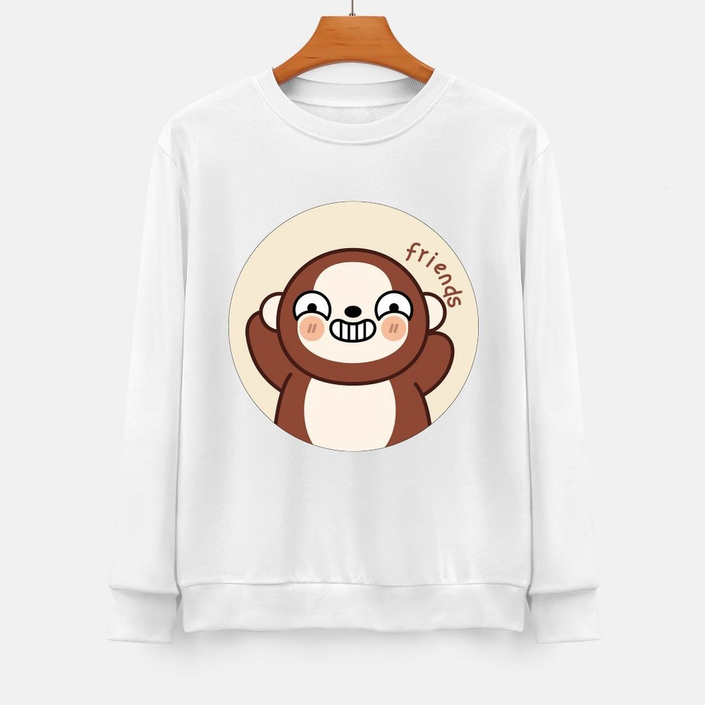 Front Patterned Long Sleeve TopVibrant Colors Slim Fit