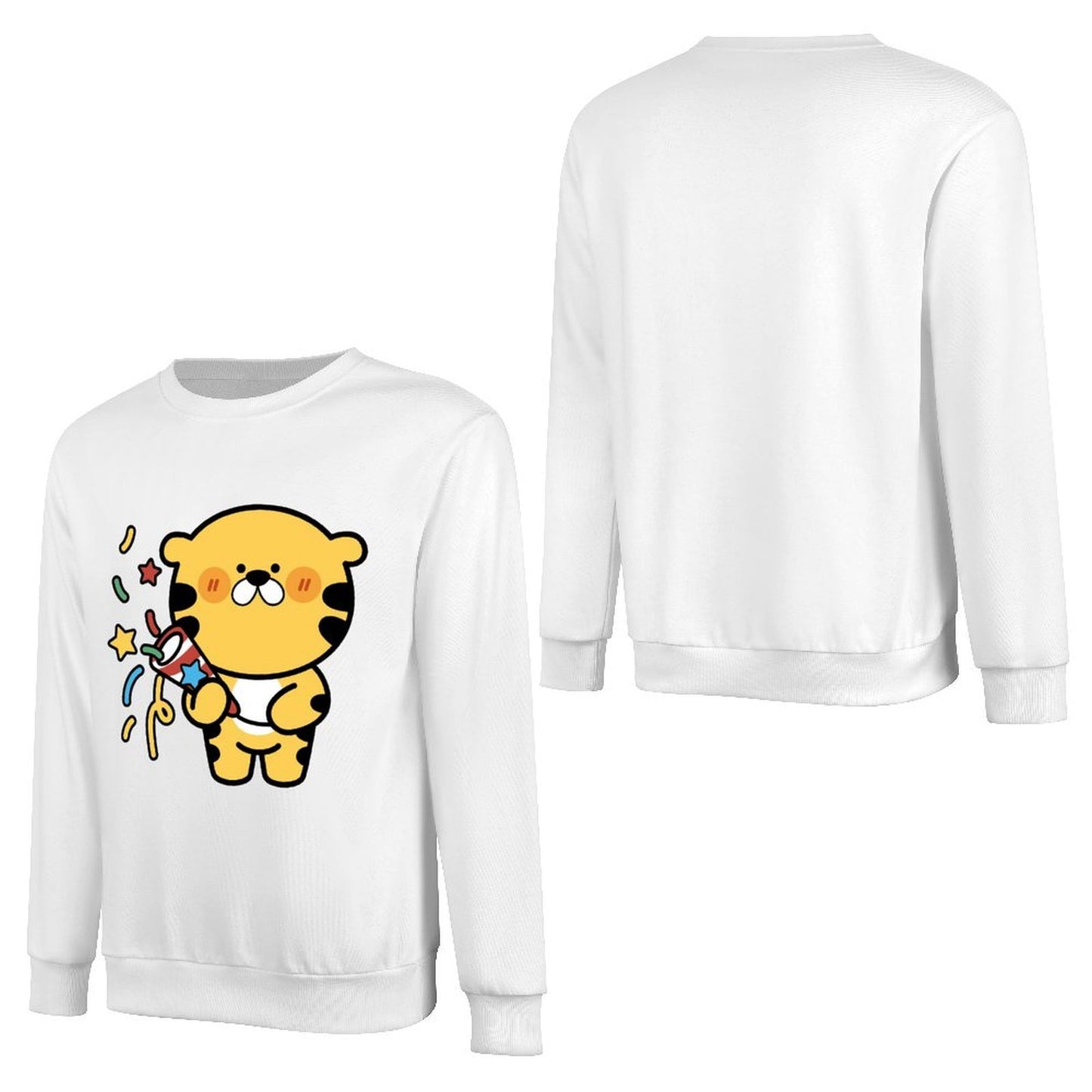 Front Patterned Long Sleeve TopLogo-Ready Printed