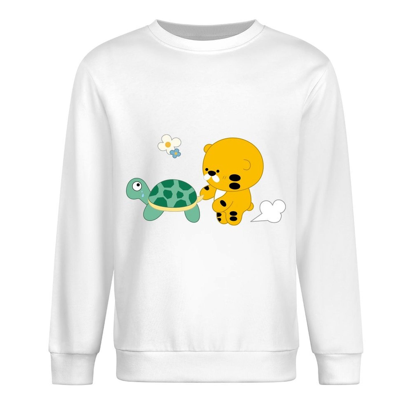 Front Patterned Long Sleeve TopWrinkle-Free High-Quality