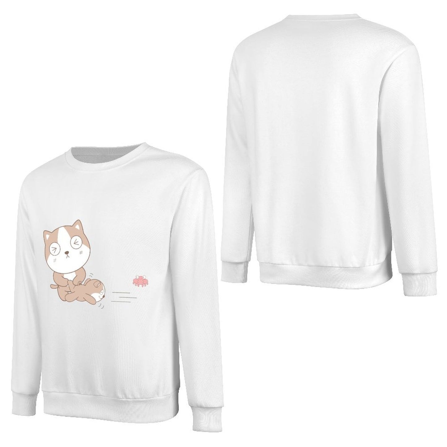 Front Patterned Long Sleeve TopClean Edges 100% Cotton