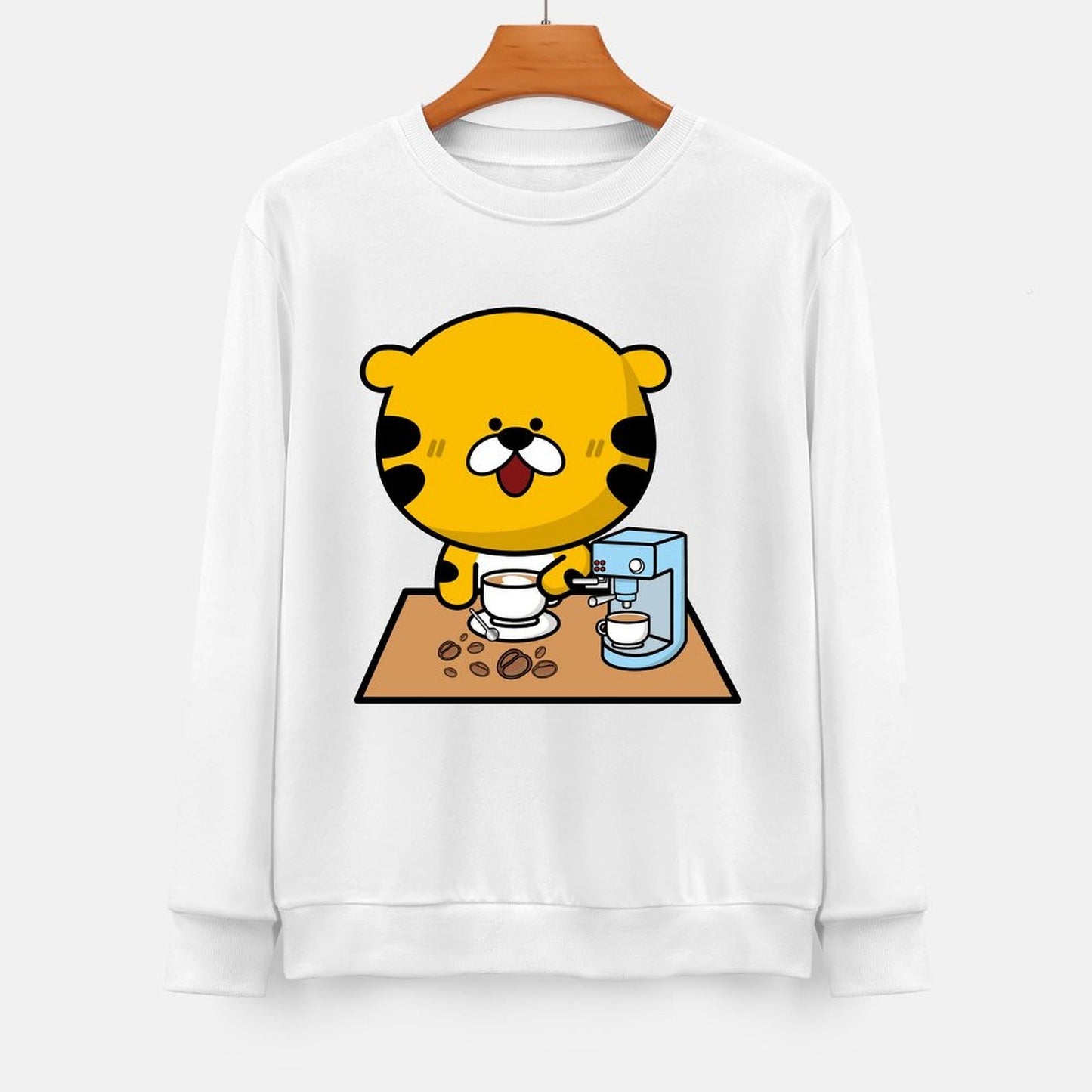 Front Patterned Long Sleeve Top Street ModernFit