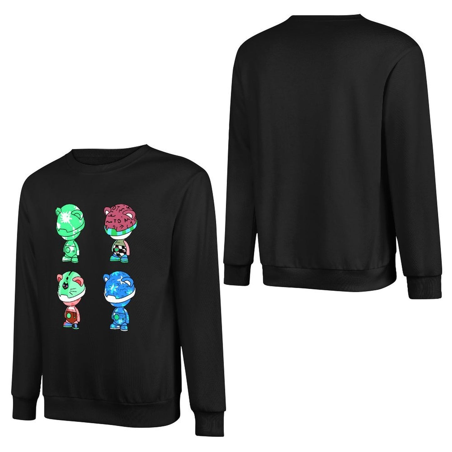 IPIB 250g Crew Neck Long Sleeve Sweatshirt Front GraphicCrew Neck Long Sleeve Sweatshirt6000074-1