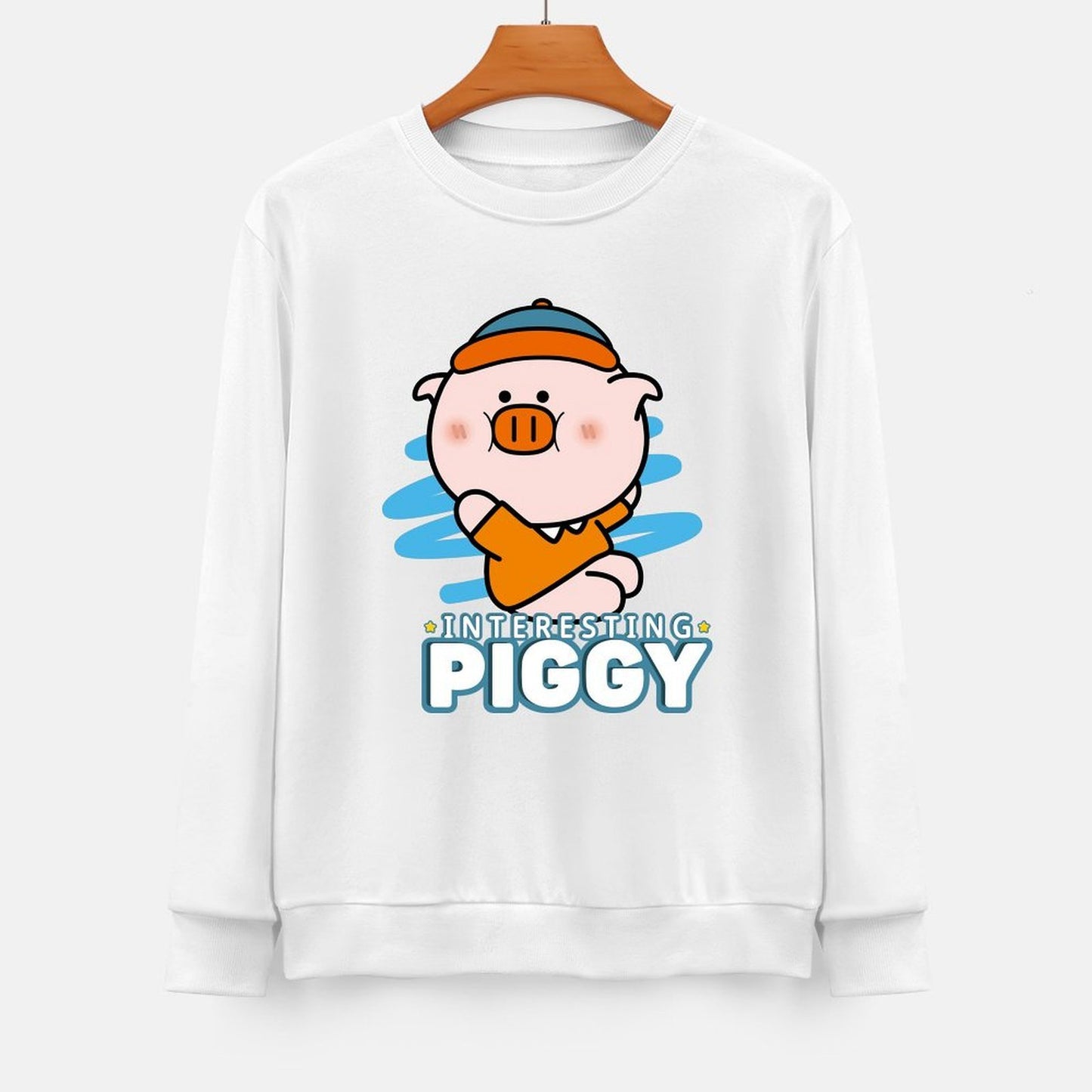 Front Patterned Long Sleeve TopLogo-Ready Tear-Resistant