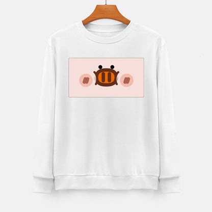 Front Patterned Long Sleeve TopShrink-Resistant Fresh