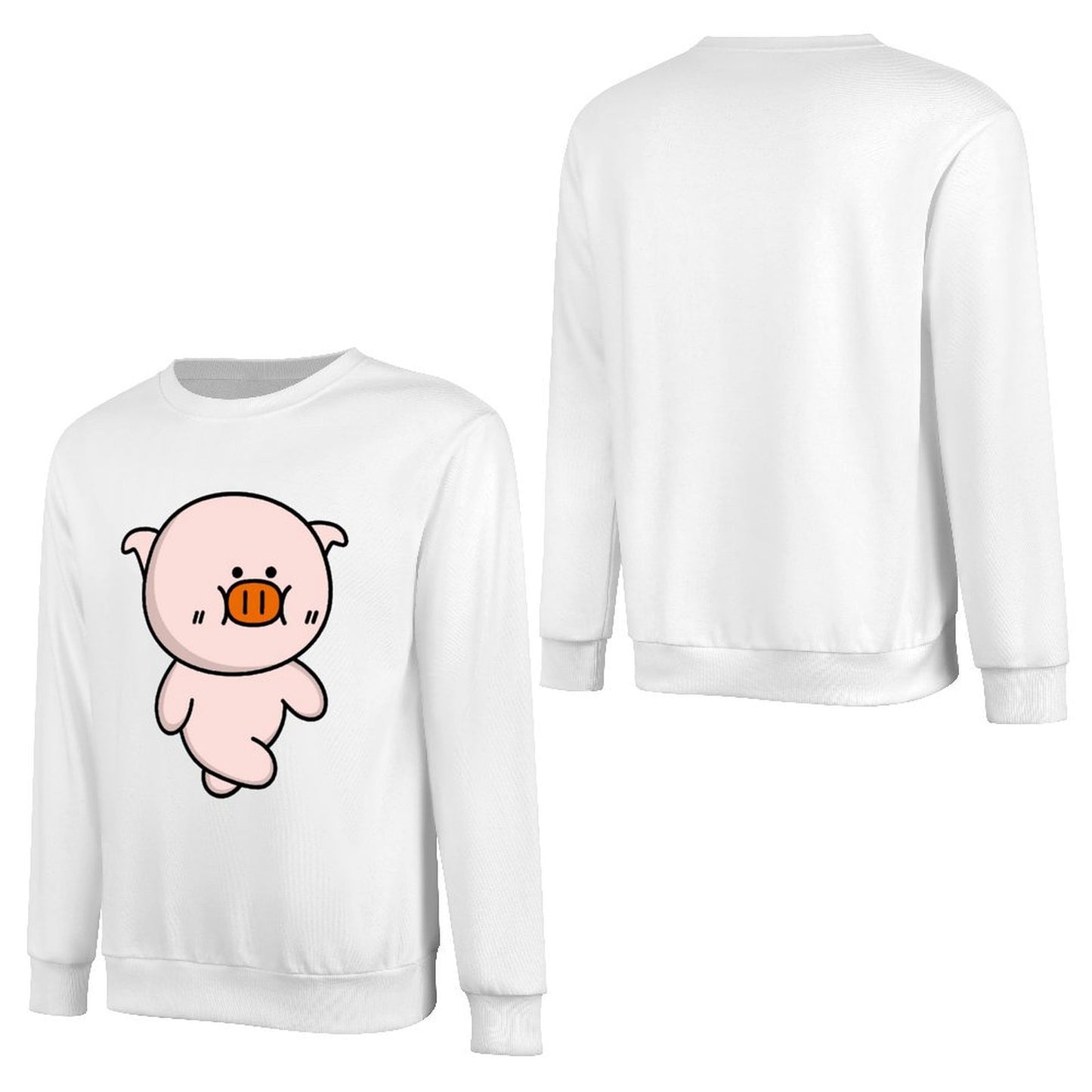 Front Patterned Long Sleeve TopFitted SoftFeel