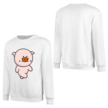 Front Patterned Long Sleeve TopFitted SoftFeel