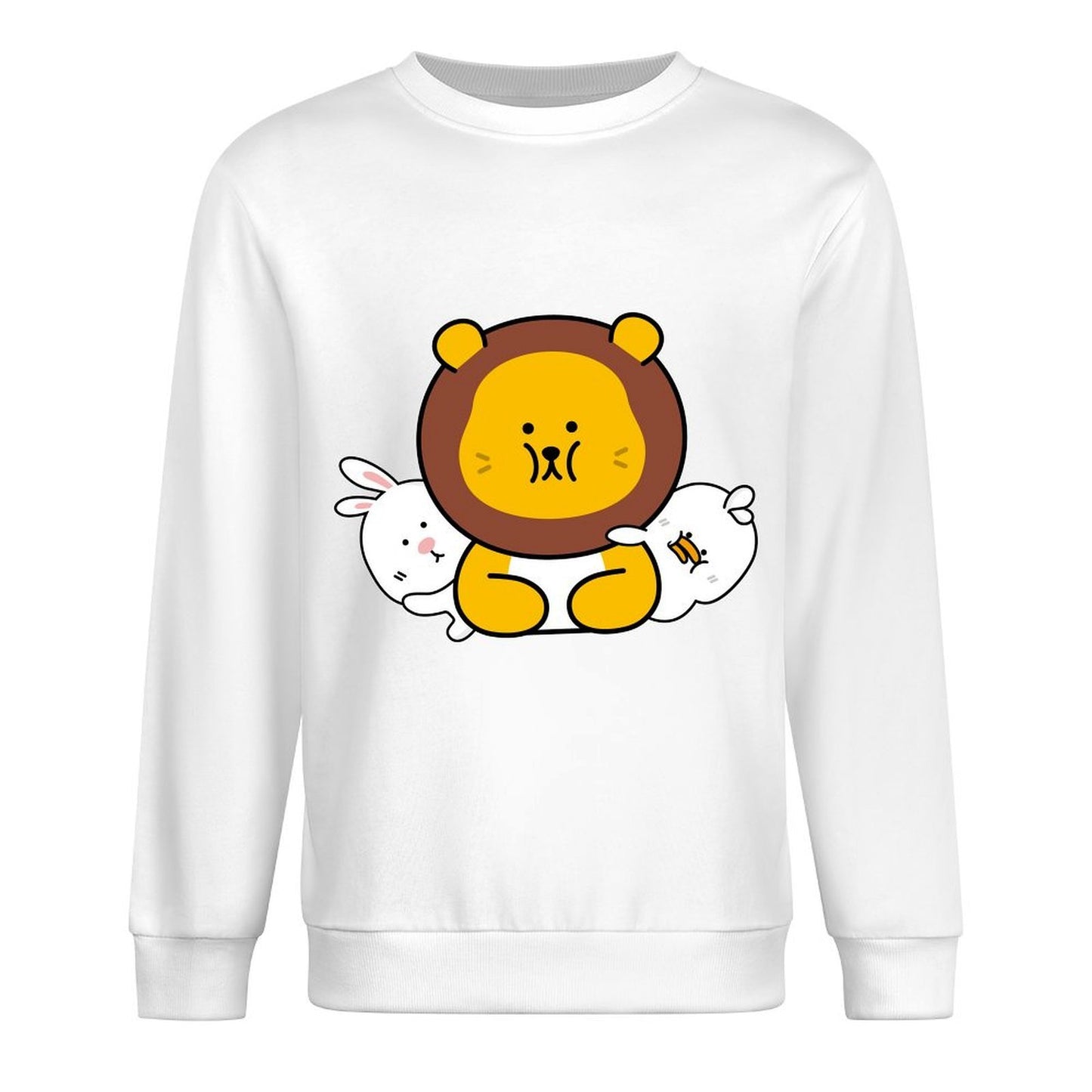 Front Patterned Long Sleeve Top100% Cotton Pocket Tee