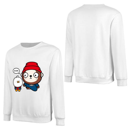 Front Patterned Long Sleeve TopHeavyweight Breathable