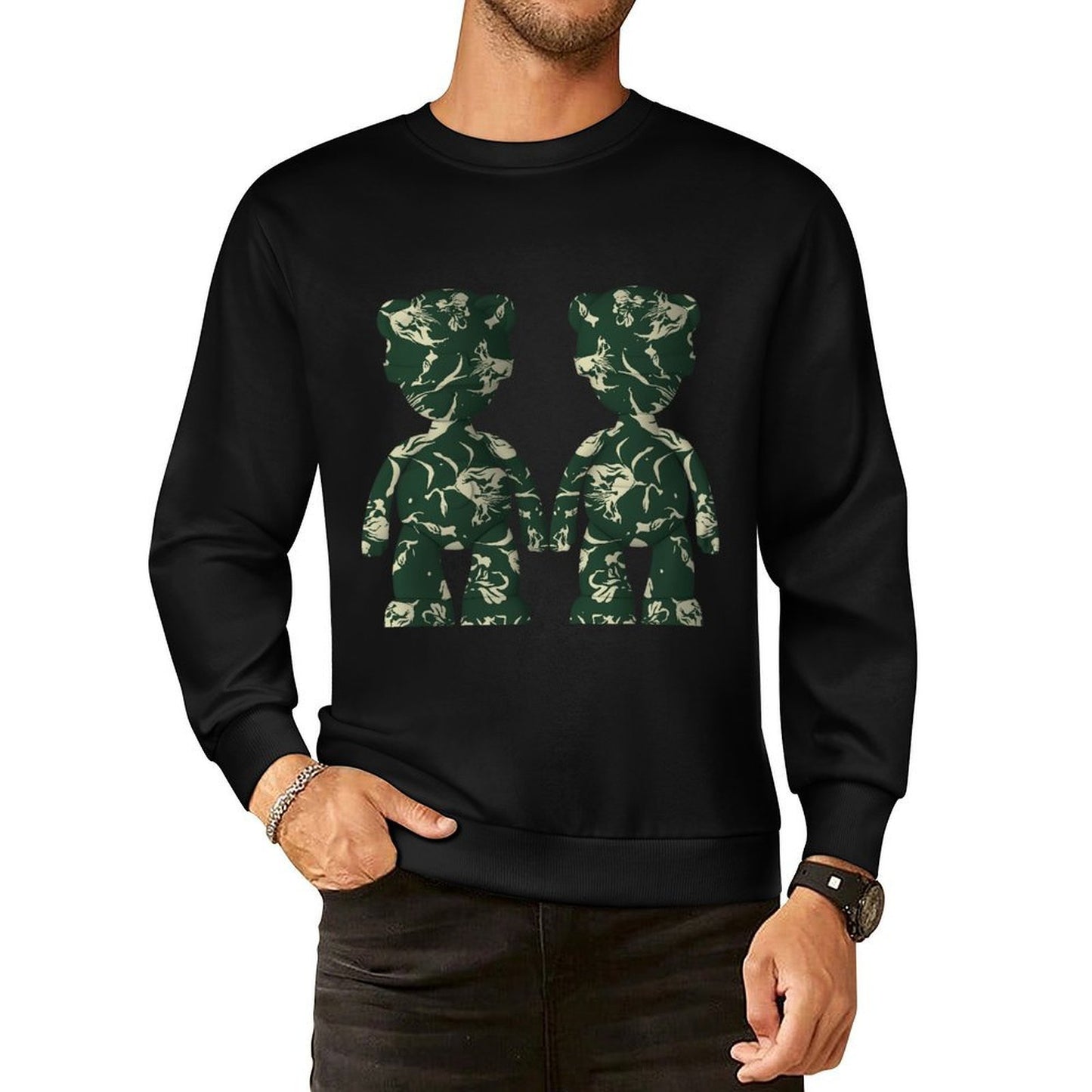 IPIB 250g Crew Neck Long Sleeve Sweatshirt Front GraphicCrew Neck Long Sleeve Sweatshirt6000083-4