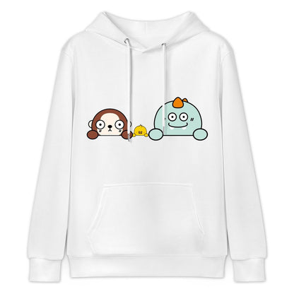 Fade-Resistant Plain Front Graphic Hoodies