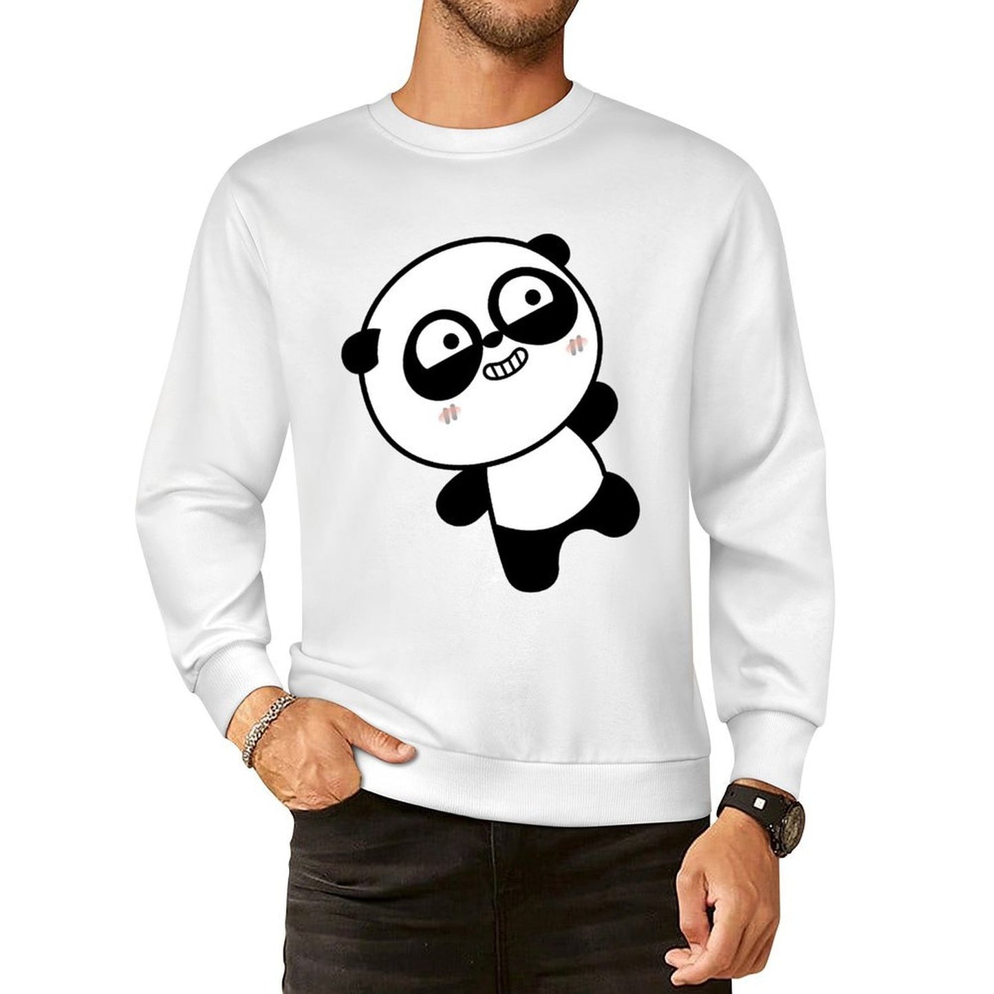 Front Patterned Long Sleeve TopRetro Essential