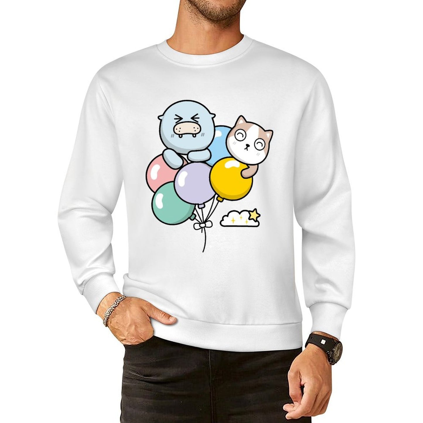 Front Patterned Long Sleeve Top Active Wear Strong