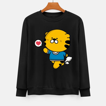 Front Patterned Long Sleeve TopDurable ComfortLine