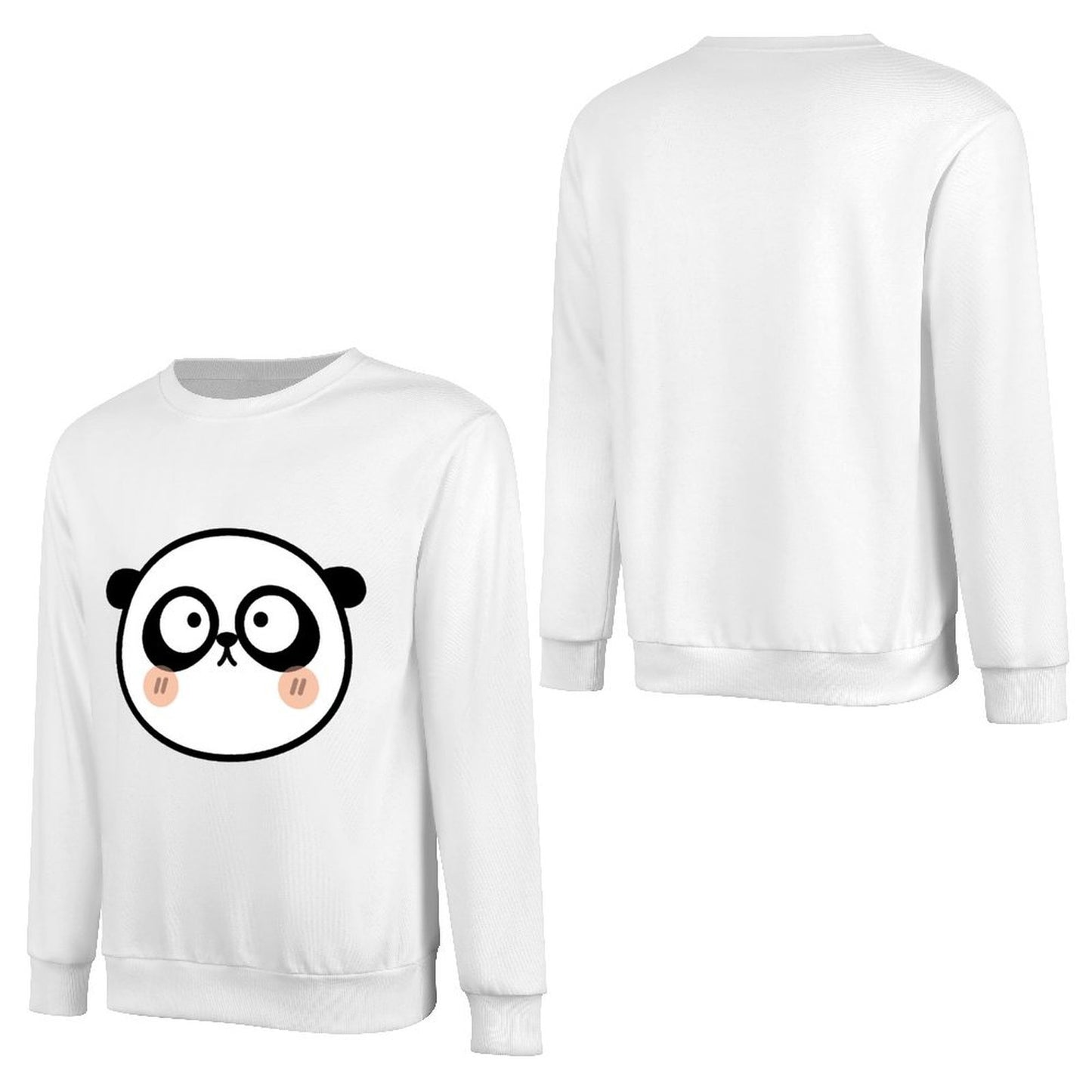 Front Patterned Long Sleeve TopCrisp Print Clean