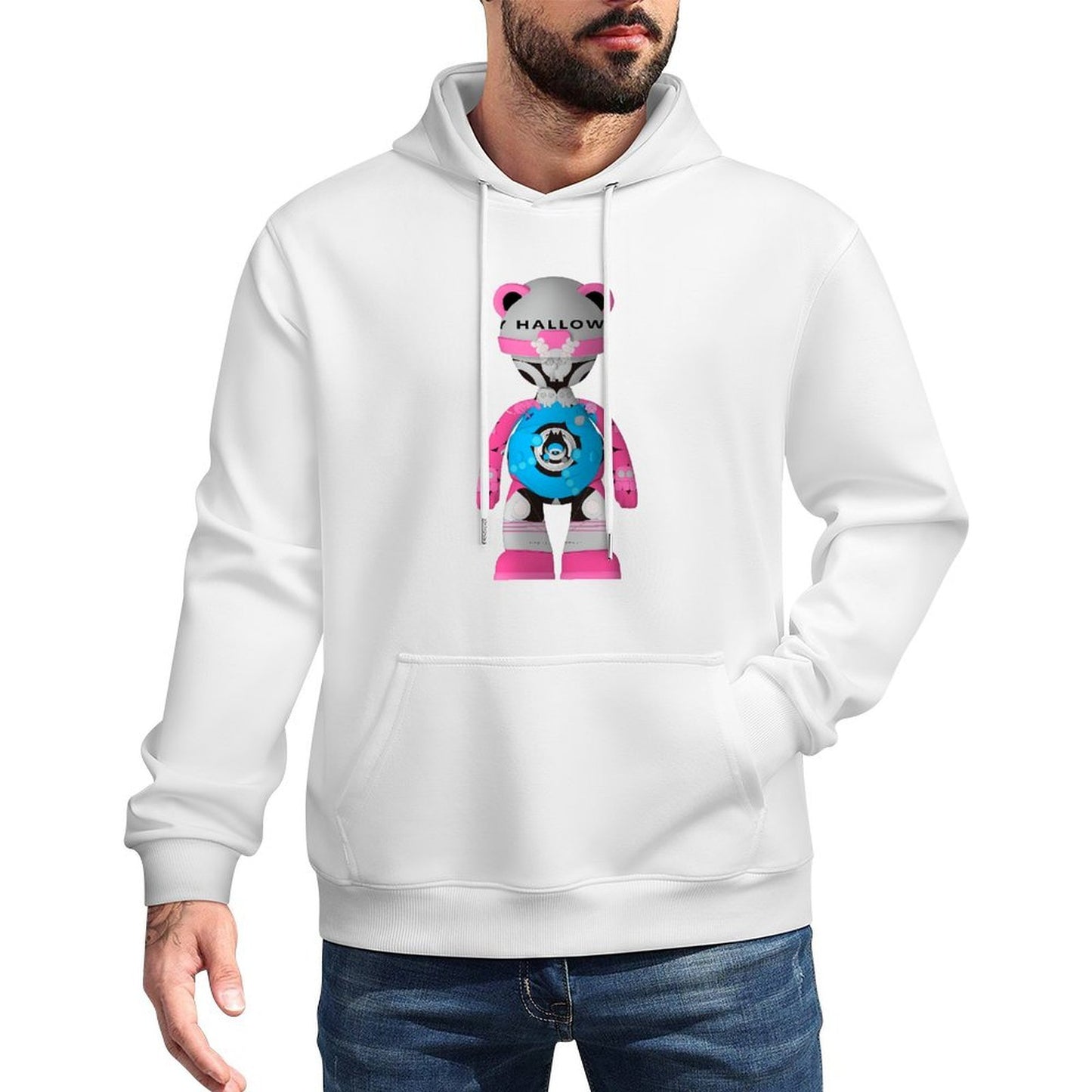 IPIB 250g Hooded Pocket Sweatshirt Front GraphicMen's Hooded  Sweatshirt6000111-1