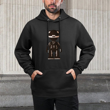 IPIB 250g Hooded Pocket Sweatshirt Front GraphicMen's Hooded  Sweatshirt6000125-2