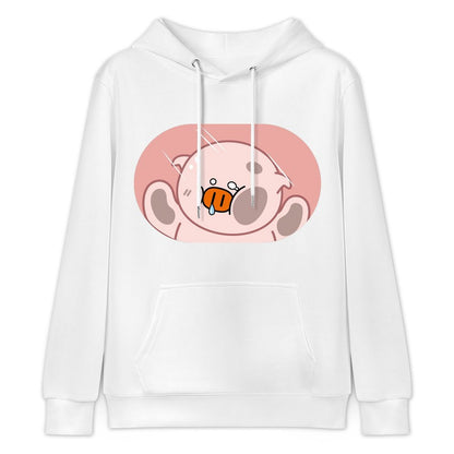 Vibrant Colors Solid Front Graphic Hoodies