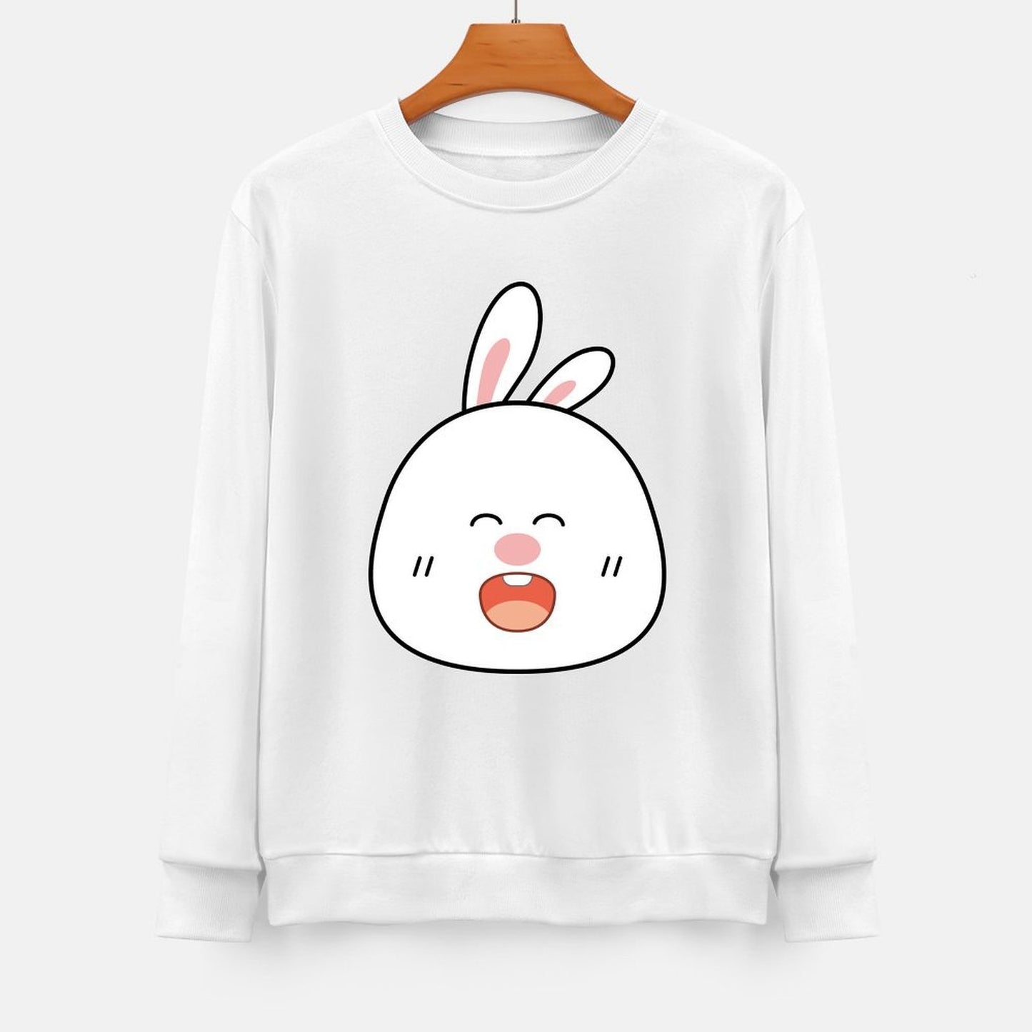 Front Patterned Long Sleeve TopOn-Demand Shrink-Resistant