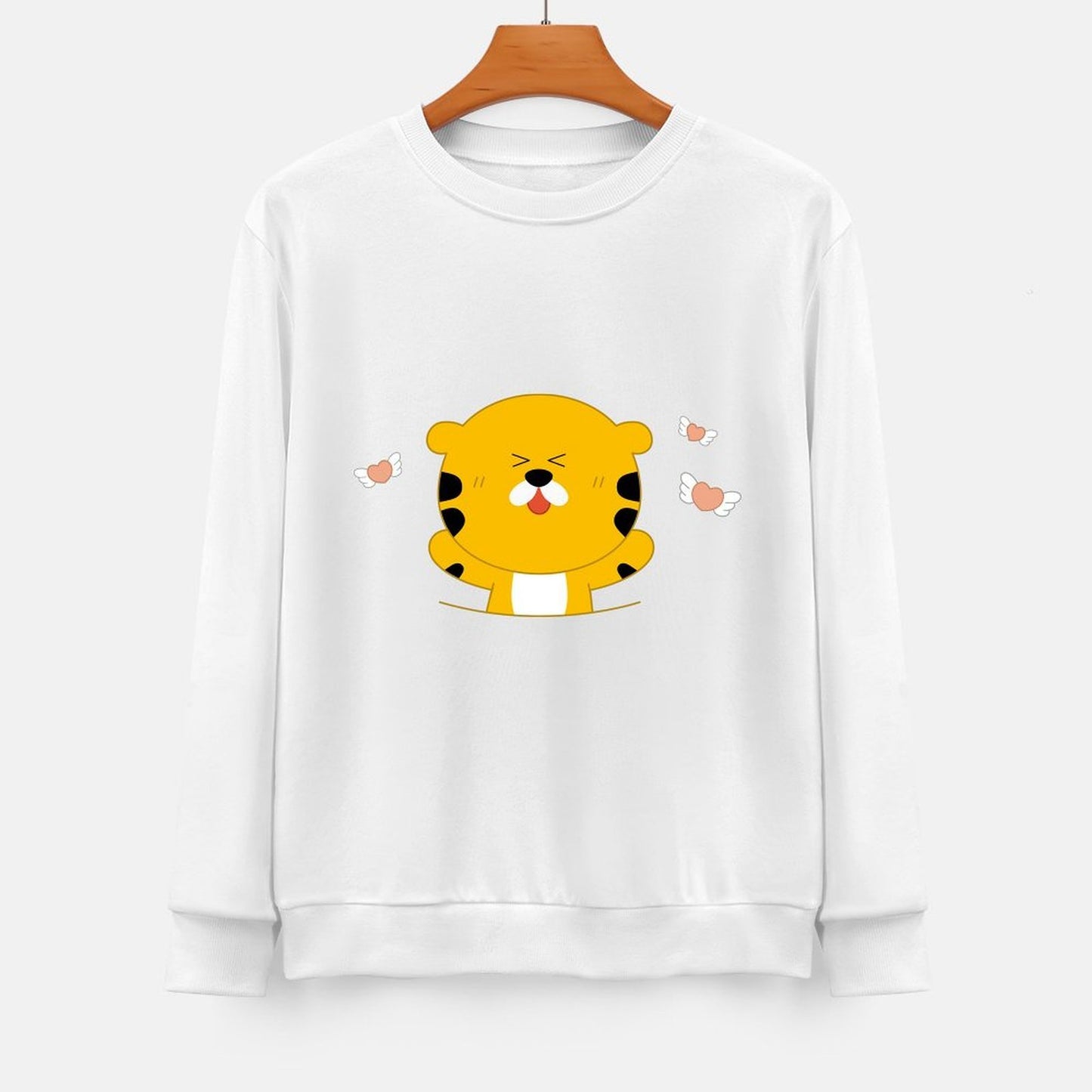 Front Patterned Long Sleeve TopFitted Street