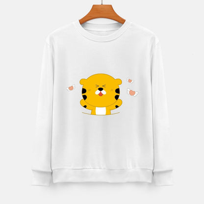 Front Patterned Long Sleeve TopFitted Street