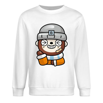 Front Patterned Long Sleeve TopPerformance Smooth Feel