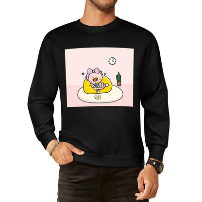 Front Patterned Long Sleeve TopRegularFit Fade-Resistant